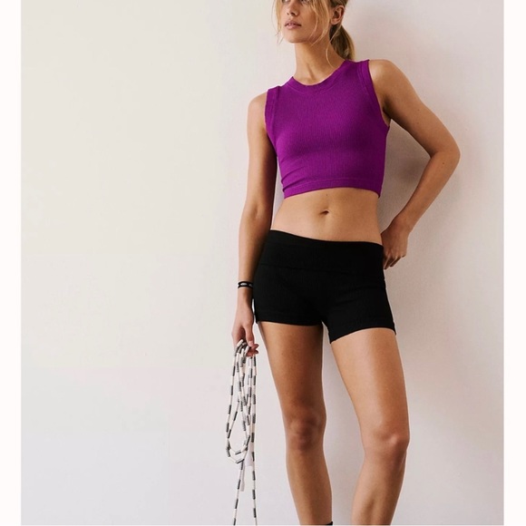 Free People Happiness Runs Muscle Tank Top in Vivid Violet Size XL NEW - Picture 3 of 7